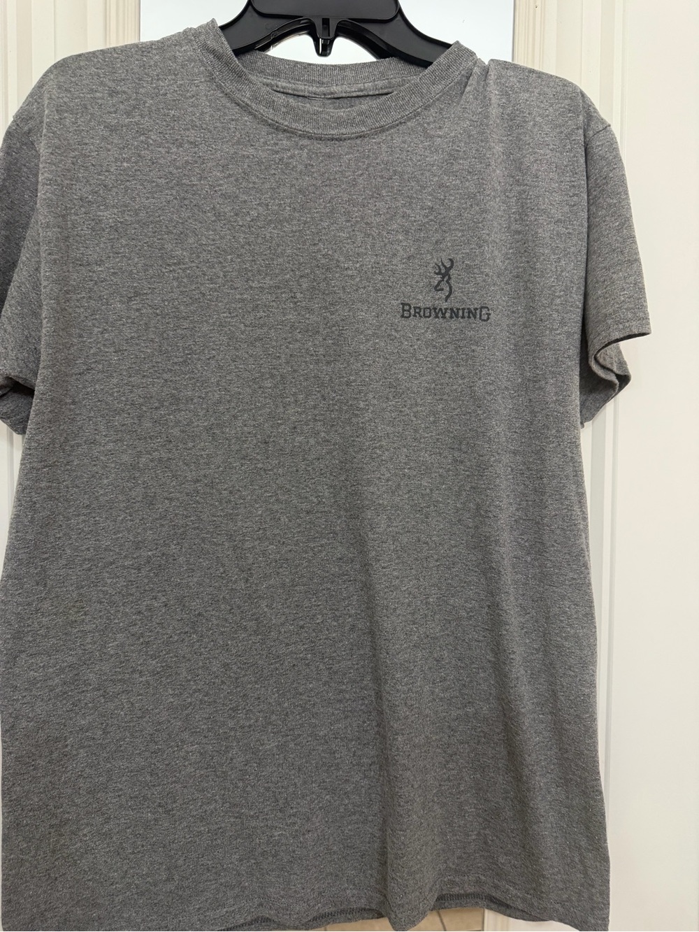 Browning Gray Short Sleeve Logo Tee